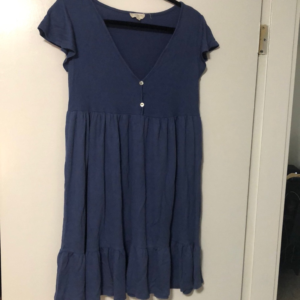 Blue flowy dress